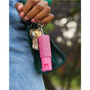 Jewel Design Pepper Spray Pnk