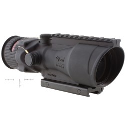 Trijicon 100006 ACOG  Black Hardcoat Anodized 6x 48mm Illuminated Red Chevron 50 BMG Reticle