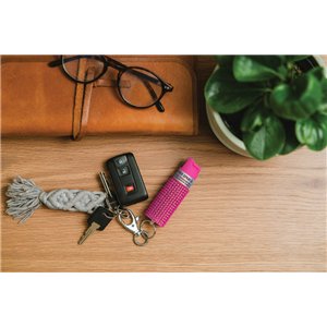 Jewel Design Pepper Spray Pnk