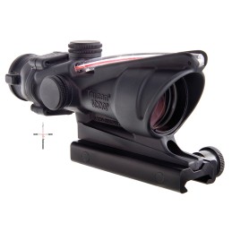 Trijicon 100233 ACOG  Black Hardcoat Anodized 4x32mm Illuminated Red Crosshair .2235.56 BDC Reticle