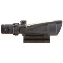 Trijicon 100146 ACOG  Matte Black 3.5x35mm Illuminated Amber Chevron .2235.56 BDC Reticle