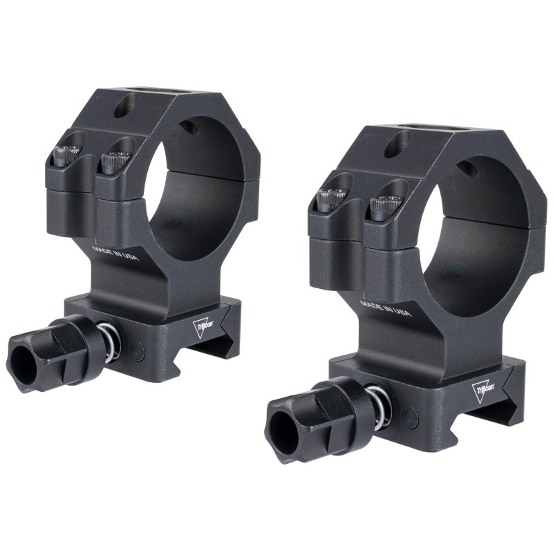 Trijicon AC22071 Scope Rings with QLOC Technology  Matte Black  34mm  Extra High