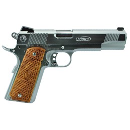 TriStar 85618 American Classic II 1911 10mm Auto 81 5 Stainless Steel Barrel Chrome Serrated Steel Slide Chrome Steel Frame wBea