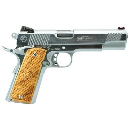 TriStar 85635 American Classic Trophy 1911 45 ACP 81 5 Stainless Steel Barrel Chrome Serrated Steel Slide Chrome Steel Frame wBe