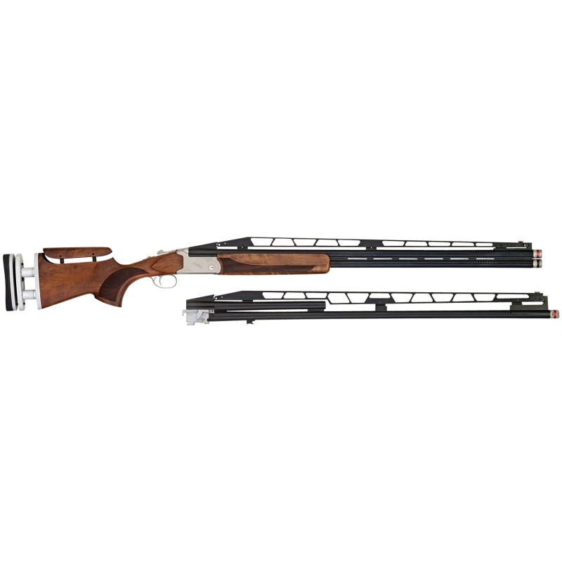 TriStar 35418 TT15A Combo Trap 12 Gauge Break Open 3 1rd2rd 3234 Blued Vent Rib ChromeLined Barrel Silver Receiver Walnut Wood F