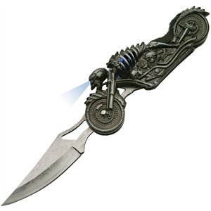 Skull Rider LED Linerlock