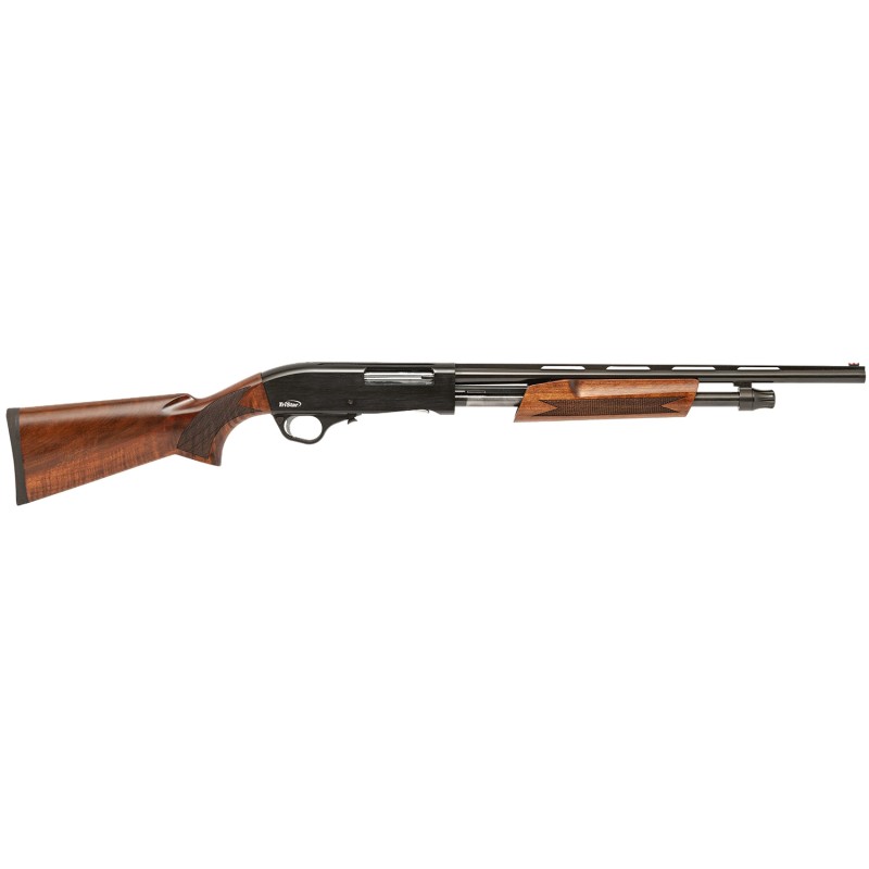 TriStar 23144 Cobra III Field Youth 410 Gauge Pump 3 51 18.50 Black Chrome Lined Vent Rib Barrel Black Steel Receiver Walnut Woo