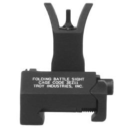 Troy Ind SSIGFBSFMBT00 Front Folding BattleSight M4  Black Hardcoat Anodized