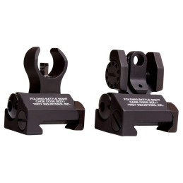 Troy Ind SSIGIARSMBT00 Micro BattleSight Set HK Front  Round Rear  Black