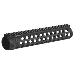 Troy Ind STRXAL111BT01 Alpha Rail  Aluminum Black Anodized 11 for AR15 M16