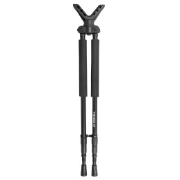 TruGlo TG8920XB SolidShot  Bipod 2140 Collapsible Black Aluminum Rubberized VBrace Twist Lock Adjustable Legs Includes Carry Cas