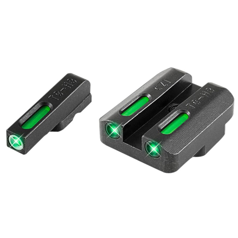 TruGlo TG13CZ1A TFX  Black  Green Tritium  Fiber Optic White Outline Front Sight Green Tritium  Fiber Optic Rear Sight