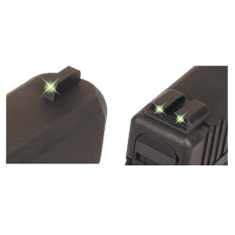 TruGlo TG231S1 Tritium  Black  Green Tritium Front Sight Green Tritium Rear Sight