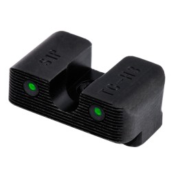 TruGlo TG231S1W Tritium Pro  Black  Green Tritium White Outline Front Sight Green Tritium Rear Sight