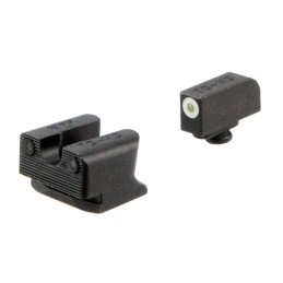 TruGlo TG231W2W Tritium Pro  Black  Green Tritium White Outline Front Sight Green Tritium Rear Sight