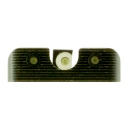 TruGlo TG231X1W Tritium Pro  Black  Green Tritium White Outline Front Sight Green Tritium Rear Sight