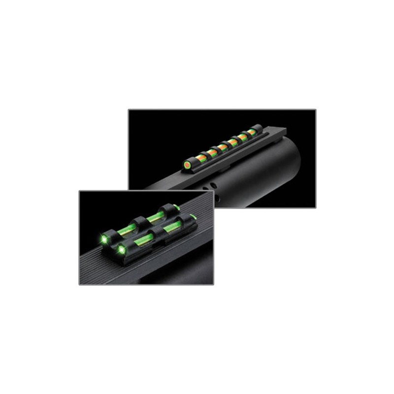 Truglo TG94D GobbleDot  Universal Shotgun GreenRed Fiber Optic Green Fiber Optic Black