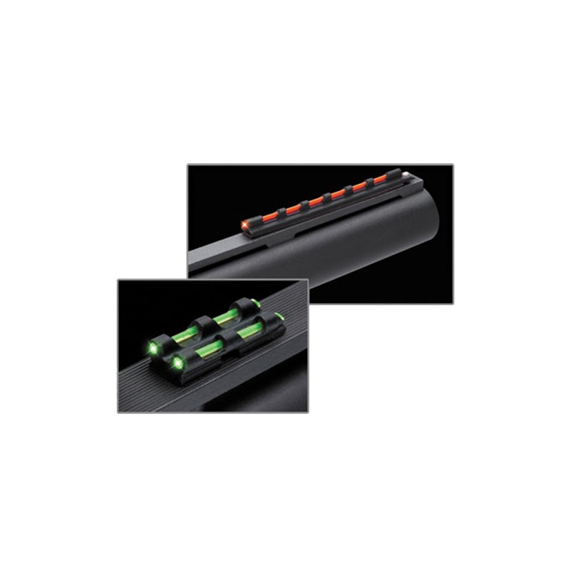 Truglo TG94 GobbleDot  Universal Shotgun GreenRed Fiber Optic Green Fiber Optic Black