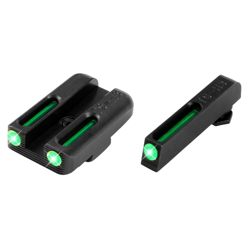 TruGlo TG131GT1A TFO  Green Fiber OpticTritium Front  RearBlack Nitride Fortress Frame Compatible wGlock 424343X48  Except MOS F