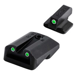 TruGlo TG231G1A Tritium  Green Tritium Front  RearBlack Nitride Fortress Frame Compatible wGlock 424343X48 Except MOS Front Post