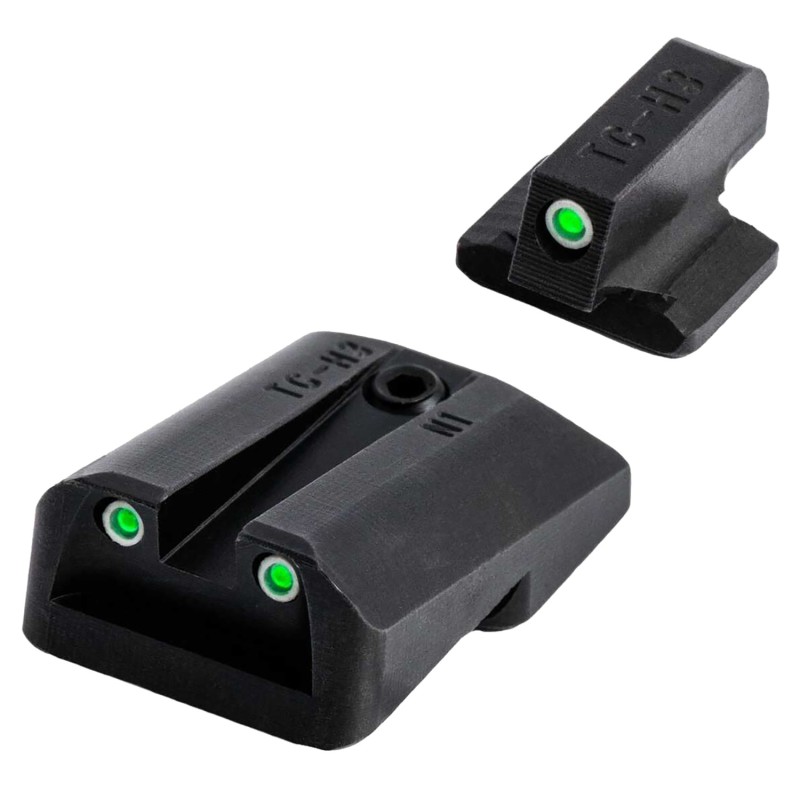 TruGlo TG231N1 Tritium  Black  Green Tritium Front Sight Green Tritium Rear Sight