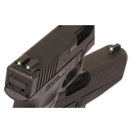 TruGlo TG231R2 Tritium  Black  Green Tritium Front Sight Green Tritium Rear Sight