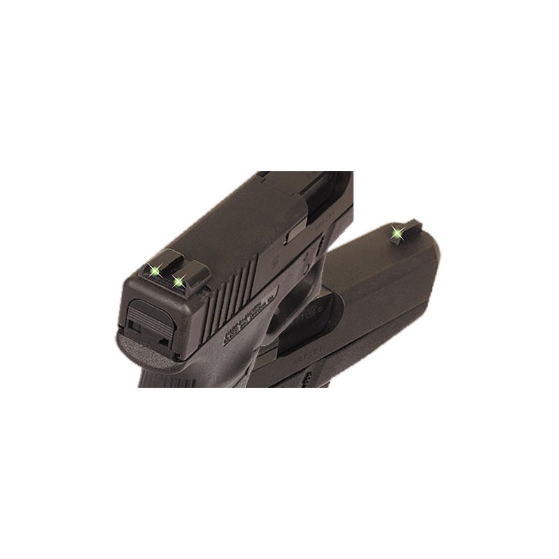 TruGlo TG231R2 Tritium  Black  Green Tritium Front Sight Green Tritium Rear Sight