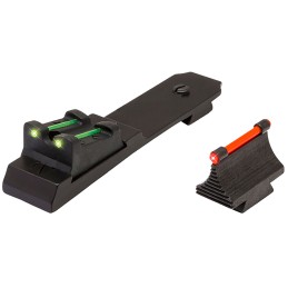 TruGlo TG109 Lever Action Rifle Sights  Black 0.343 Red Front Green Rear Adjustable for Marlin 336