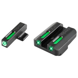 TruGlo TG13FN2A TFX  Black  Green Tritium  Fiber Optic White Outline Front Sight Green Tritium  Fiber Optic Rear Sight