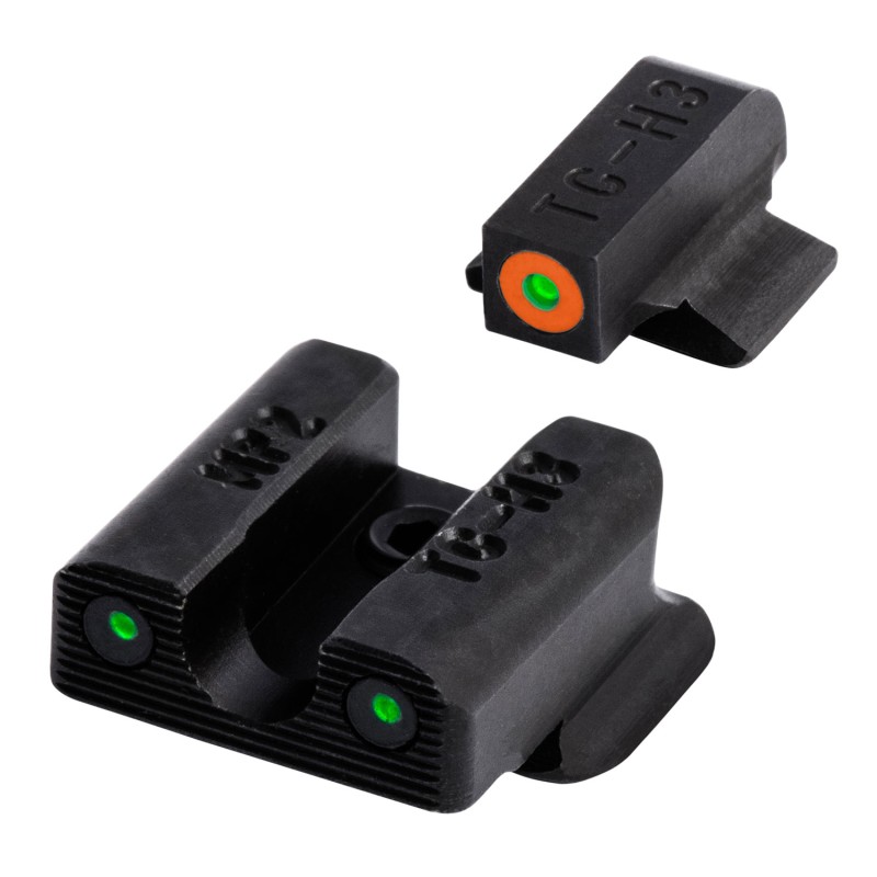 TruGlo TG231MP2C Tritium Pro  Black  Green Tritium White Outline Front Sight Green Tritium Rear Sight