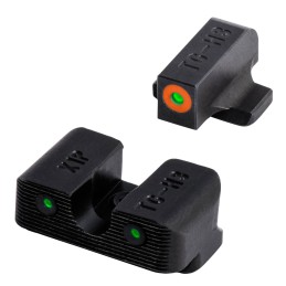 TruGlo TG231X1C Tritium Pro  Black  Green Tritium Orange Outline Front Sight Green Tritium Rear Sight