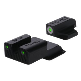 TruGlo TGTG231MP4W Tritium Pro  Black  Green Tritium White Outline Front Sight Green Tritium Rear Sight