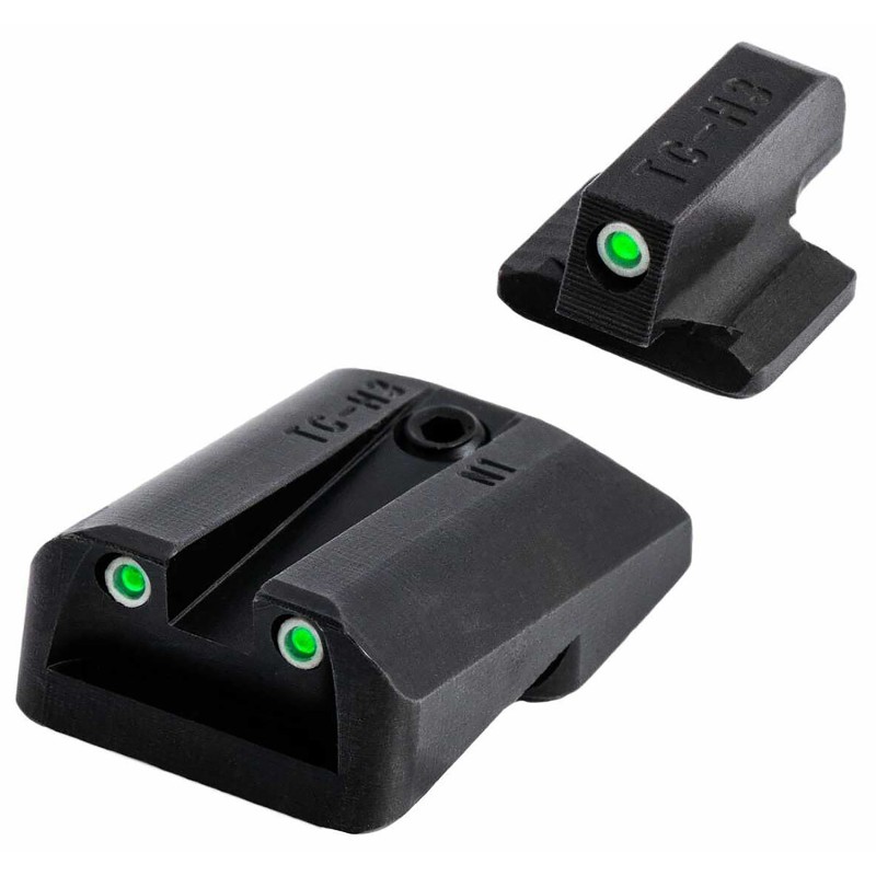 TruGlo TGTG231A1W Tritium Pro  Black  Green Tritium White Outline Front Sight Green Tritium Rear Sight