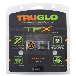 TruGlo TGTG13BR1A TFX  Black  Green Tritium  Fiber Optic White Outline Front Sight