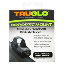 TruGlo TGTG8955M2 Shotgun Receiver Mount  Black Mossberg Trijicon RMR