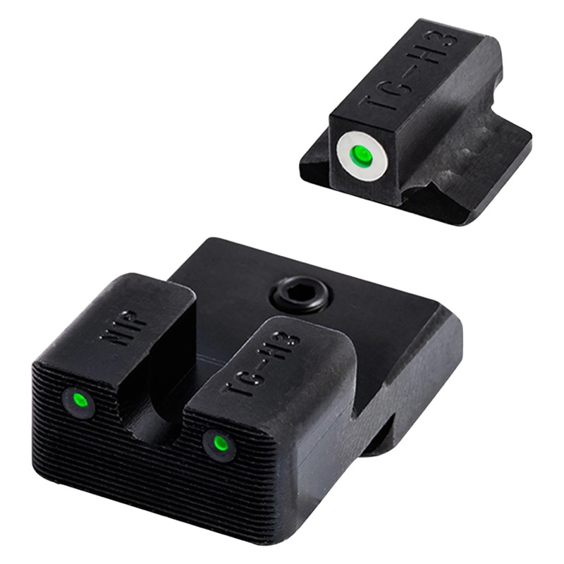 TruGlo TGTG231G3MC Tritium Pro  Black  Green Tritium Orange Outline Front Sight Green Tritium Rear Sight