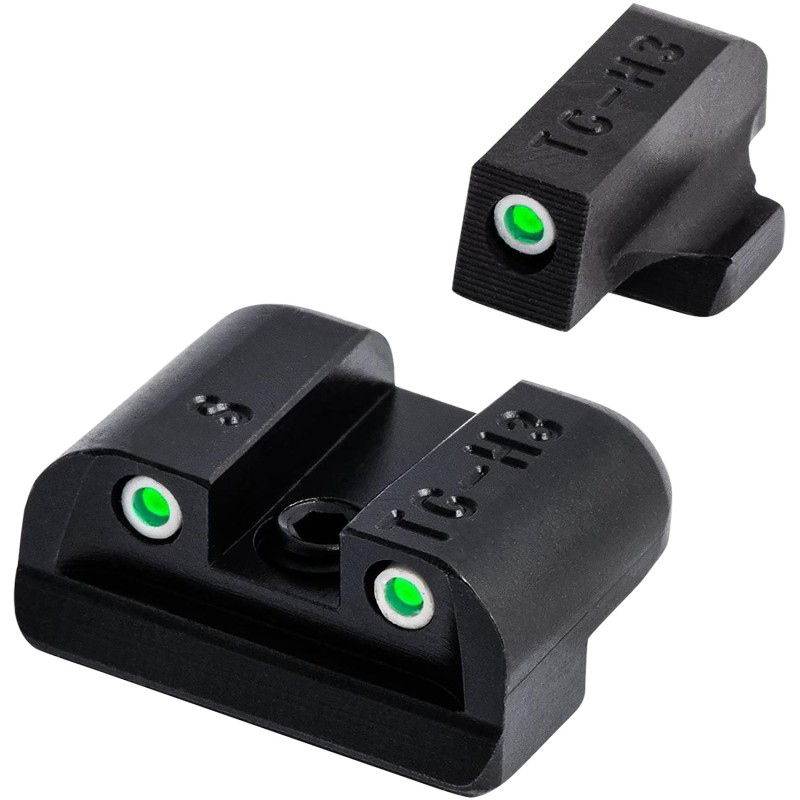 TruGlo TG231S2 Tritium  Black  Green Tritium Front Sight Green Tritium Rear Sight