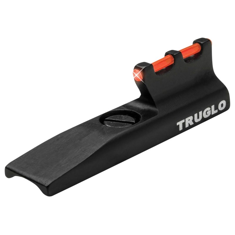 TruGlo TGTG975RB Rimfire Rifle FiberOptic Front Sight  Black  Red Fiber Optic