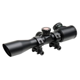 Truglo TG8504TL TruBrite 4x 32mm Obj 22.5 ft  100 yds FOV 1 Tube Black Illuminated MilDot 3 Color