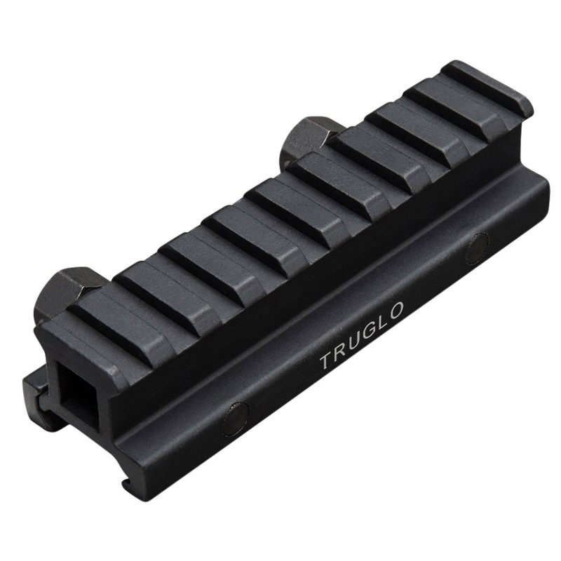 TruGlo TG8980B Picatinny Riser Mount  Matte Black Anodized