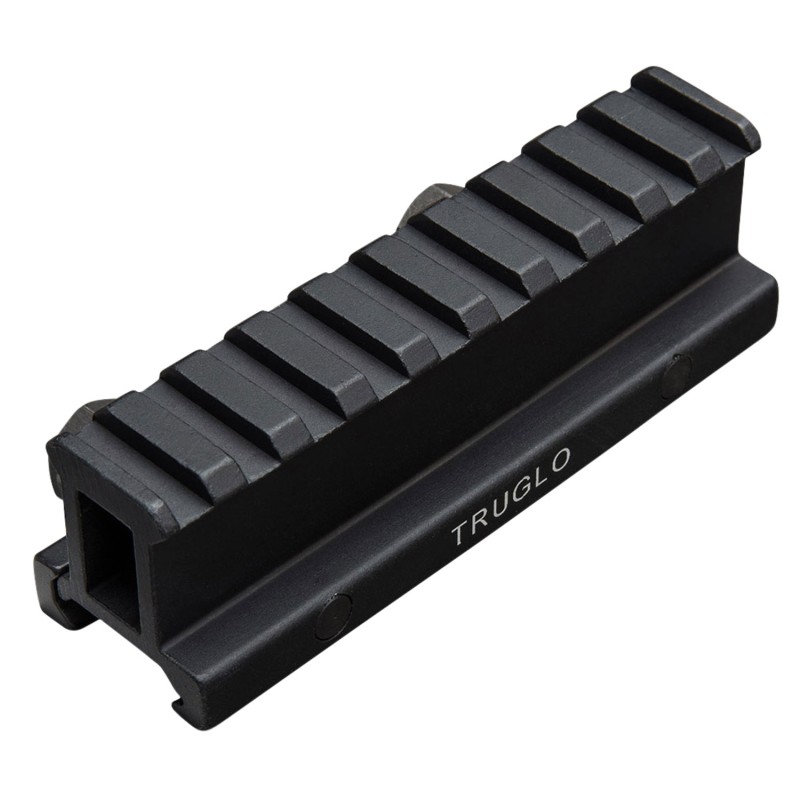 TruGlo TG8990B Picatinny Riser Mount  Matte Black Anodized