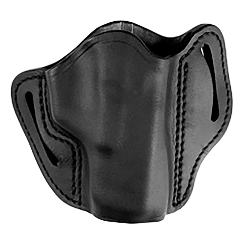 Uncle Mikesleather1791 UMOWB2MBLR Outside The Waistband Holster OWB Size 02 Matte Black Leather Belt Slide Fits Glock 1719 Right