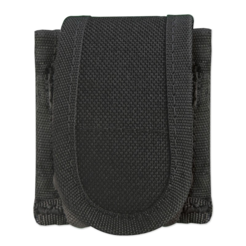 Uncle Mikes 88271 Universal SpeedLoader Mag Pouch Single Black Kodra Nylon Hook  Loop Belts 2.25 Wide