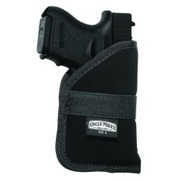 Uncle Mikes 87444 Inside The Pocket Holster Open Top Size 04 Black Nylon Pocket Fits Subcompact 940 Auto Right Hand