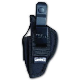 Uncle Mikes 70360 Sidekick Hip Holster IWBOWB Size 36 Black Kodra Nylon Belt Clip Fits Sm Frame 56 Rd Revolver wHammer Spur Fits