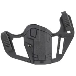 Uncle Mikes 79076 Apparition  IWBOWB Belt Clip Mount Compatible wGlock 48SW MP Shield EZ Black Polymer Ambidextrous