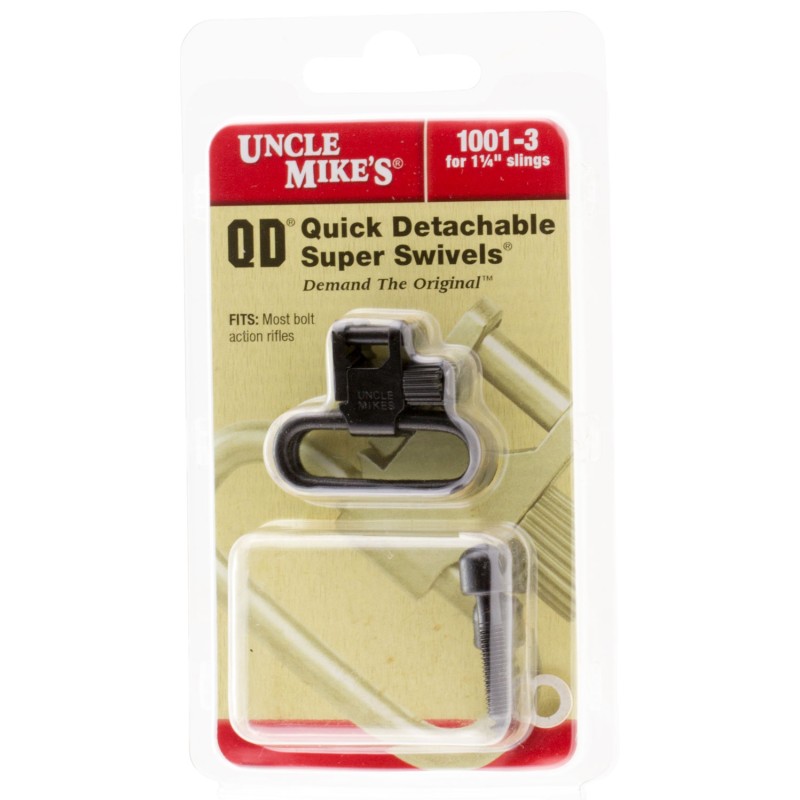 Uncle Mikes MO10013 Super Swivel  Quick Detach 115 TriLock Blued 1.25 Machine Screw Type