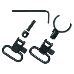 Uncle Mikes 15972 Magnum Band Swivel Set Blued Steel 1 Loop Size Quick Detach 115 SG4 Style for Some 20 Gauge Shotguns