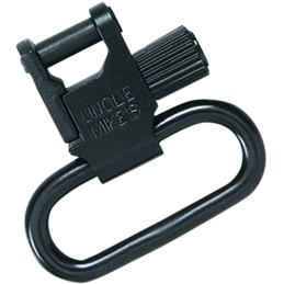 Uncle Mikes 14033 Super Swivel  Quick Detach TriLock Blued 1.25 Loop for Rifles or Shotguns wQD Bases