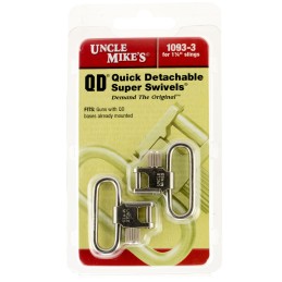 Uncle Mikes 10933 Super Swivel  Quick Detach TriLock 1.25 Loop Nickel Finish